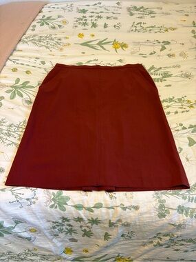 Anne Klein Rust Professional Skirt with pockets